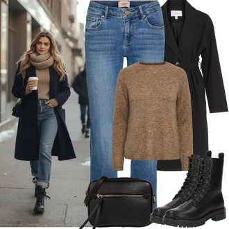 Bar Outfit s Černá Dlouhý kabát/Letní Kabát/Přechodový Kabát/Kašmírový Kabát/Trenčkot/Vlněný kabát/Midi Kabát/Trenčkot/Vlněný Kabát Vila, Černá/Bílá/Hnědá Pánská taška/Pásková taška/Plážová Taška/Taška/Klasická Taška Přes Rameno/Malá Taška/Brašna/Sportovní Taška Přes Rameno/Cestovní Taška About You "zimní outfit"Look: Bar, Firemní večírek, Škola, Zvláštní příležitosti, Valentýn, Koncert, Den matek, Galavečer