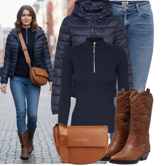 Outfit s Tmavě modrá/Modrá Sveter Svetr s přehozem/Kašmírový Svetr/Svetry 2 v 1/Svetr Carmen/Svetr z Jemné Pleteniny/Polo Svetr/Svetr s límečkem/Termo Svetr Edited "Zimní look" Outfit s Tmavě modrá/Modrá Sveter Svetr s přehozem/Kašmírový Svetr/Svetry 2 v 1/Svetr Carmen/Svetr z Jemné Pleteniny/Polo Svetr/Svetr s límečkem/Termo Svetr Edited "Zimní look"