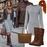 80. leta Usnjene Jakne outfiti za dame image