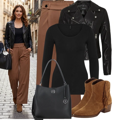 Kombinace Khaki/Hnědá/Béžová Palazzo Kalhoty/Culotte Kalhoty/Plisovaná Kalhoty/Plisovaná kalhoty/Kalhoty s Vysokým Pasem/Slinky Kalhoty/Široká Kalhoty/Mušelínové kalhoty/Rozšířená Kalhoty/Kalhoty se Štěrbinou/Tradiční Kalhoty JdY