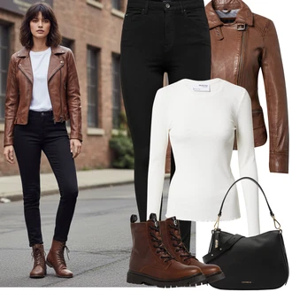 Outfit s Černá Legíny s Vysokým Pasem/Džínové Legíny/Skinny Kalhoty/Legíny s Rozparkem/Tregíny/Jeggings Only "Jarní Outfit"