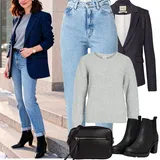 Outfity s bílými kotníkovými botami image
