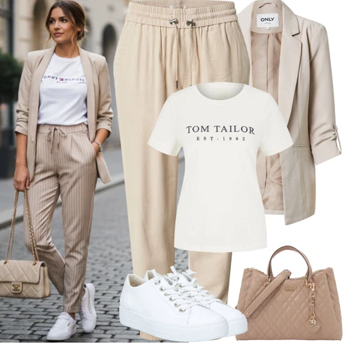 Kombinace Béžová/Khaki/Hnědá Fleecová Kalhoty/Cargo Tepláky/Navlékací Kalhoty/Ležérní Kalhoty/Žerzejová Kalhoty/Jogger Kalhoty/Kožená Pánská Bund/Baggy Kalhoty Only