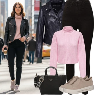 Outfit s Tmavě modrá/Hnědá/Modrá/Pastelové barvy Freaky Nation "Jarní Outfit"