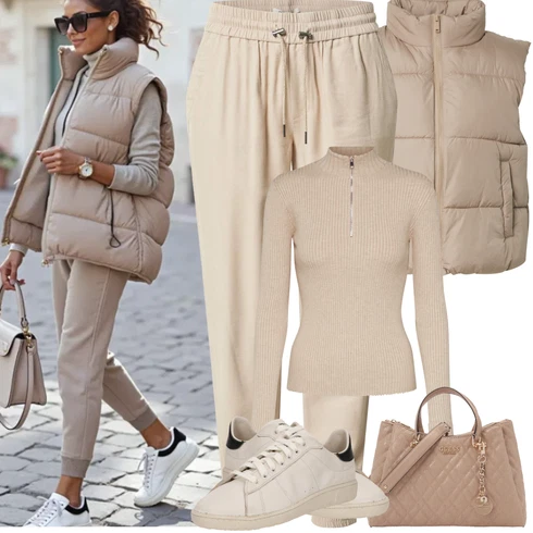 Kombinace Béžová/Khaki/Hnědá Fleecová Kalhoty/Cargo Tepláky/Navlékací Kalhoty/Ležérní Kalhoty/Žerzejová Kalhoty/Jogger Kalhoty/Kožená Pánská Bund/Baggy Kalhoty Only