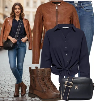 Outfity z džínu s Tommy Hilfiger "Hezký outfit pro volný čas"