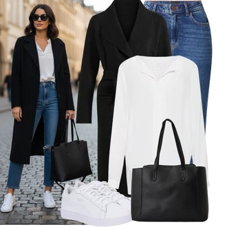 Styl Outfit s Světle modrá/Modrá Boyfriend Džínové kalhoty/High Waist Džínové Kalhoty/Džíny s Rozparkem/Kožené bundy/Kotníková Bota/Džíny s Dírou/Girlfriend Džíny Pieces "Hezký outfit pro volný čas"