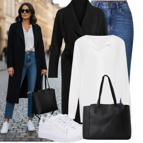 Kombinace Šedá/Hnědá/Béžová/Bílá/Krémová/Khaki Halenkové Body/Blůza s knoflíčkem/Halenka se Stojatým Límcem/Dlouhá Halenka/Halenka s Dlouhým Rukávem/Oversize Halenka/Oversize Muselínová Blůza/Slip-on Halenka/Tunikové Tričko Vila