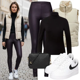 outfit mit Bela/Rdeča Platnena Superga/Superge Nizka/Ozka Superga/Plato-Sneaker/Superge Luknjasta/Poletne superge/Superge Z Bočno Zadrgo primohurt "Jesenski videz"