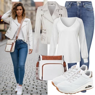 outfit mit Bela Superga Usnjene superge/Superge Nizka/Ozka Superga/Superge Z Bočno Zadrgo/Superge z ježkom sam73 "Moden videz za jesen"
