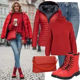 Zimní kotníkové boty outfity image