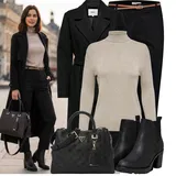 Zimní outfity s černými kalhoty image