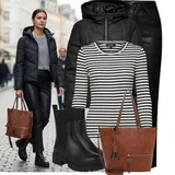 Outfity s červenými kotníkovými botami image