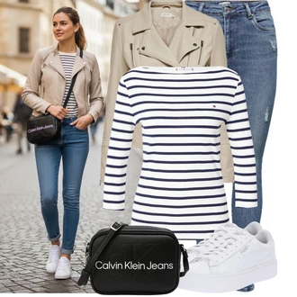 Kůže Outfit s Bílá Nízká Teniska/Teniska na platformě/Úzká Teniska/Teniska s dírkovaným vzorem Puma "Stylové kombinace pro volný čas"