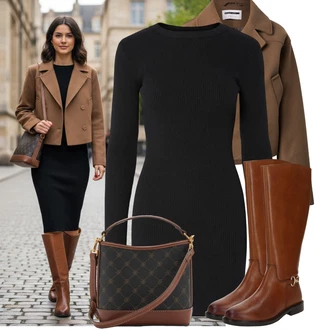 Outfit s Mango "Stylový zimní outfity"