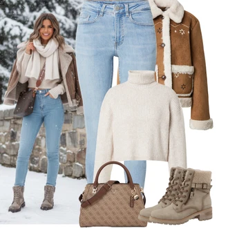 Outfit s Hollister "zimní oblečení"