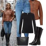 Černé zimní outfity image