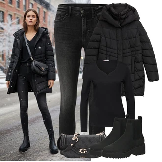 outfit mit TOMS "Zimski videz"