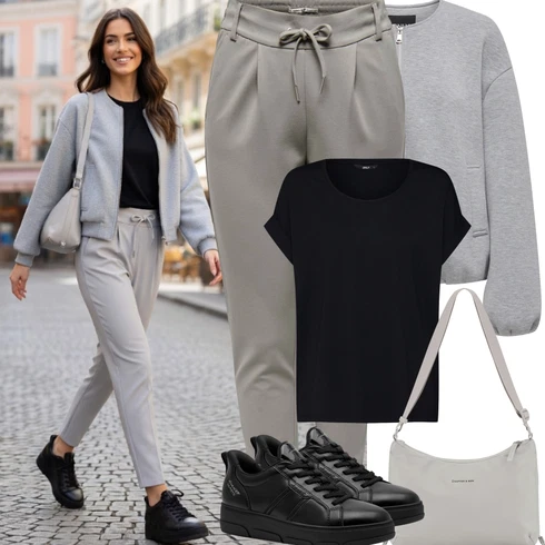 Kombinace Světle šedá/Béžová/Hnědá/Khaki/Šedá Kalhoty z Umělé Kůže/Paperbag Kalhoty/Navlékací Kalhoty/Boyfriend Kalhoty/Úzká Kalhoty/Ležérní Kalhoty/Jogger Kalhoty/Mušelínové Kalhoty/Kalhoty s nášivkou uprostřed/Mrkvová Kalhoty Only kombinovat s Černá/Tmavě modrá Tričko/Jednoduchý Top/Tričko s vodopádovým výstřihem/Košile Carmen/Tričko nadměrné velikosti/Košilový Top/Tričko s krátkým rukávem/Krátký Top/Zavinovací Tričko Only