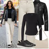 Lesklé Kožené Bundy Outfity image
