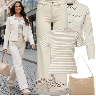Outfit s Hnědá/Béžová/Bílá/Khaki/Oranžová Jarní bunda/Manšestrová Bunda/Košilová bunda/Džínové Bund/Krátký Bund/Krátké Džínové Bundičky/Letní Bund/Vintage Bund Only "Jarní Outfit"