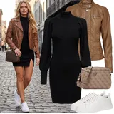 Outfity s pletenými šaty image