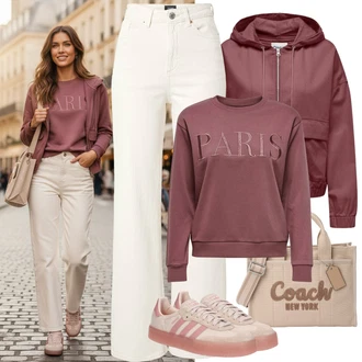 90tá léta, Styl Outfit s Bílá/Béžová/Krémová/Khaki Zvonové Džíny/Džín s Širokou Nohavicí/Mom Jean/Vintage džíny/Dad Džíny/High Waist Džínové Kalhoty/Džíny Culottes/Džíny Volného Střihu/Džíny s Rozparkem VERO MODA "Jarní outfit"Look: Styl, 90tá léta, Klasické, Cool, Venkovní, Univerzitní, Old Money, 70tá léta