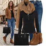 Italské Kožené Bundy Outfity image