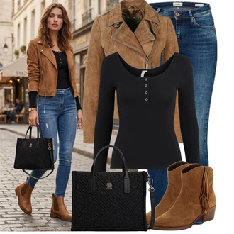 Outfity z džínu s Tommy Hilfiger "Každodenní vzhled"