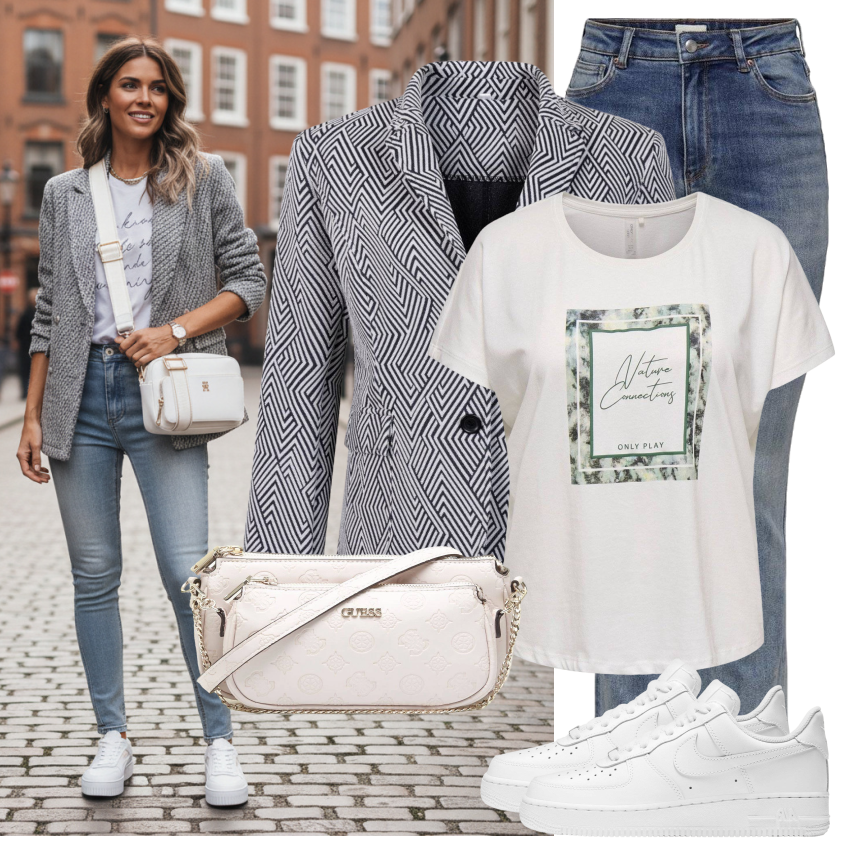 outfit with white forces