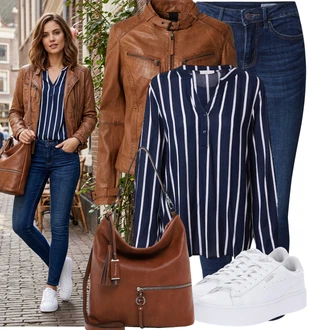 Outfity na podzim Estetika s Bílá Nízká Teniska/Teniska s dírkovaným vzorem/Úzká teniska/Teniska na platformě Puma "Módní outfit pro volný čas"Look: Estetika, Bad Taste, Ležérní, Disko, Skater, Sportovní, Unisex