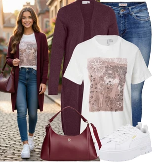 Dlouhé Outfit s Tmavě modrá/Světle modrá/Modrá Kožená bunda/Kožené Boty/Džíny s Nízkým Sedem/Džín s Nízkým Pasem/Push up Džín/Slim Fit Džíny/Navlékací džíny/High Waist Džínové Kalhoty/Zimní bunda/Džíny s Rozparkem/Kotníková Bota Only "Oblečení pro volný čas"
