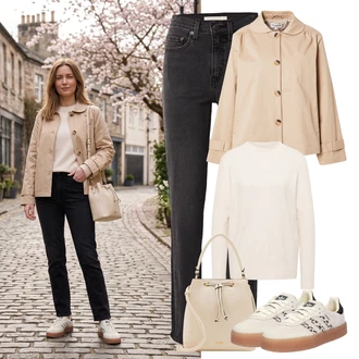 outfit "Popoln spomladanski videz"