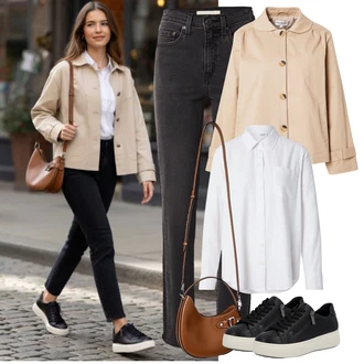 outfit "Popoln spomladanski videz"