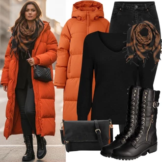 Malle Outfit s Černá/Růžová Taška Přes Rameno/Klasická Taška Přes Rameno/Malá Taška/Brašna/Sportovní Taška Přes Rameno Kazar "Trendový zimní vzhled"Look: Malle, Bar, Karneval, Koncert