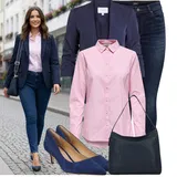 High Waist Džíny pro Plnoštíhlé Outfity image
