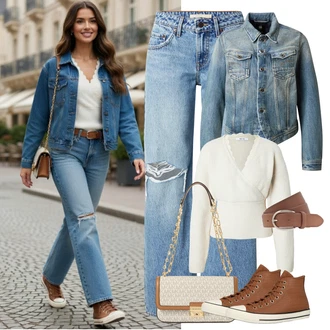 outfit mit About You "Čudovita spomladanska oprava"