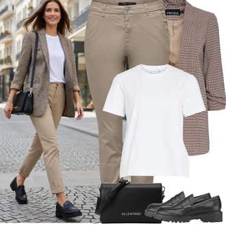 Outfit s Černá Mokasín/Trotteur/Nízká bota na podpatku Vagabond Shoemakers "Jarní Outfit"