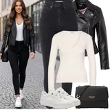 Outfity s černými džínami image