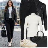 Kožené bundy rovný střih outfity image