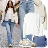 Teplé oversized mikiny outfity image