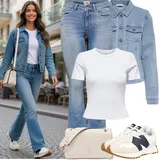 Džínové Bundy ve Stylu 90. let Outfity image