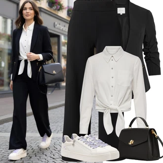 Outfit s Černá Kožená Pánská Bund/Smokingové sako/Elegantní Sako/Krátké Sako/Neformální Sako/Blůzové Sako/Boyfriend Sako/Kožená bunda pro muže/Blejzrové Bund Vila "Jarní Outfit"