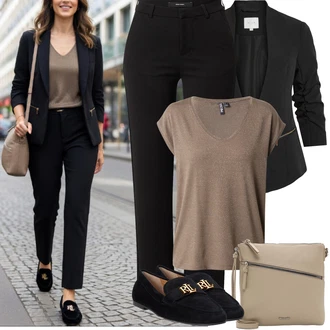 Outfit s Černá Kožená Pánská Bund/Smokingové sako/Elegantní Sako/Krátké Sako/Neformální Sako/Blůzové Sako/Boyfriend Sako/Kožená bunda pro muže/Blejzrové Bund Vila "Jarní Outfit"
