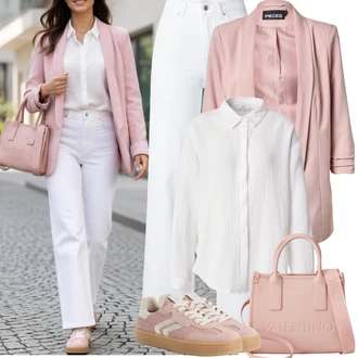 Narozeniny Outfit s Růžová/Fialová Pieces "Jarní Outfit"Look: Bar, Den matek, 60. narozeniny, Zvláštní příležitosti, 50. narozeniny, Valentýn, 40. narozeniny, 30. narozeniny, Narozeniny