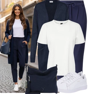 Chytrý příležitostný Outfit s Krémová/Bílá Úzká Teniska/Kožené Tenisky/Nízká Teniska Puma "Hezký outfit pro volný čas"Look: Bad Taste, Ležérní, Hip Hop, Skater, Chytrý příležitostný, Sportovní, Unisex