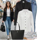 Dlouhé High Waist Džíny Outfity image