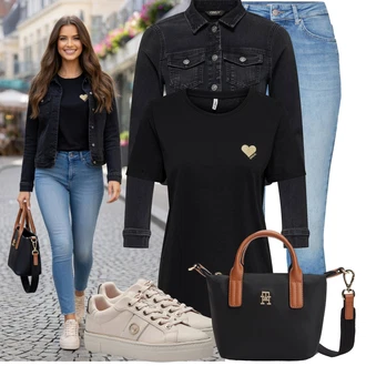Outfit s Béžová/Hnědá Bota Kožené tenisky/Nízká Teniska/Teniska na platformě/Skate Bota/Úzká teniska Tamaris "Skvělý vzhled pro volný čas" Outfit s Béžová/Hnědá Bota Kožené tenisky/Nízká Teniska/Teniska na platformě/Skate Bota/Úzká teniska Tamaris "Skvělý vzhled pro volný čas"