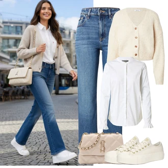 outfit mit About You "Srčkan spomladanski videz"