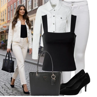 Outfity pro baculky s Šedá/Bílá/Krémová/Stříbrný Džínové Legíny/Jeggings/Push up Kalhoty/Skinny Kalhoty/Tregíny next lvl "Stylové kombinace pro volný čas"